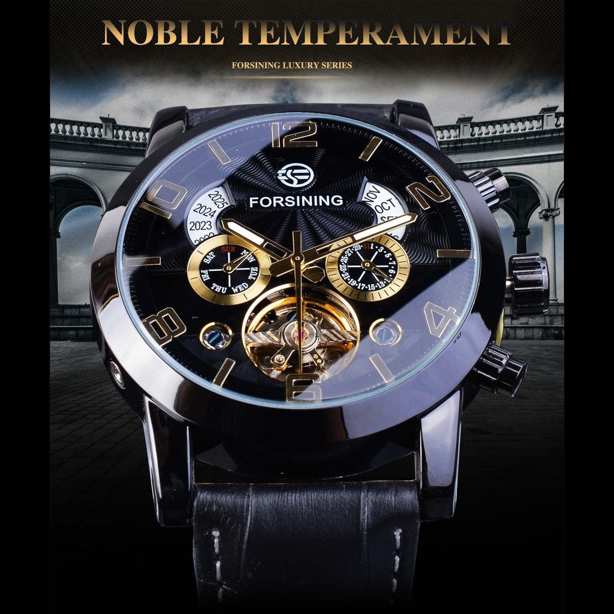 Automatikuhr "Captain" mit Jahreskalender und Tourbillon