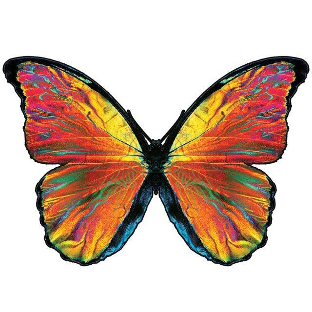 Einzigartige Holzpuzzle "Fantastische Schmetterlinge" - Lebensfreuden