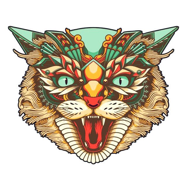 Einzigartige Holzpuzzle "Verspielte Katzen" - Lebensfreuden